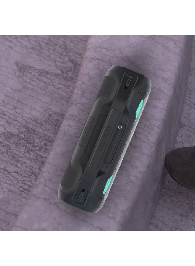 ZEBRONICS Zeb-Sound Feast 500 Bluetooth 5.0 Portable Speaker with 70W, 9H* Backup, TWS, IPX5 Waterproof, Call Function, RGB Lights, AUX, mSD, Voice Assistant, Type C and Grill Finish - Image 3